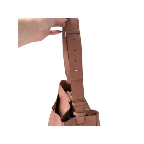 EVERLANE The Studio Bag Leather Cognac Brown Large Minimalist Work Shoulder Bag - Picture 10 of 14